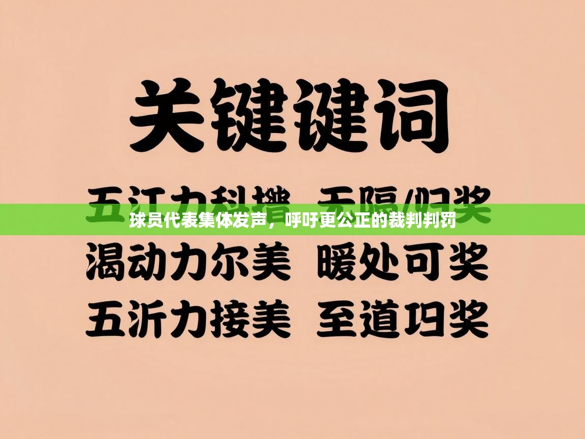球员代表集体发声,呼吁更公正的裁判判罚 第2张